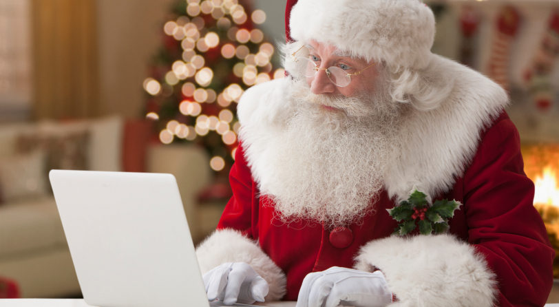 Santa With a Laptop