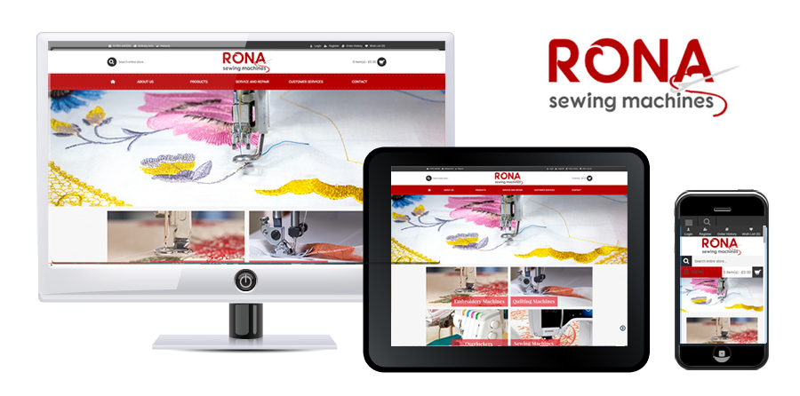 Rona Sewing Machines Responsive OpenCart Ecommerce Website